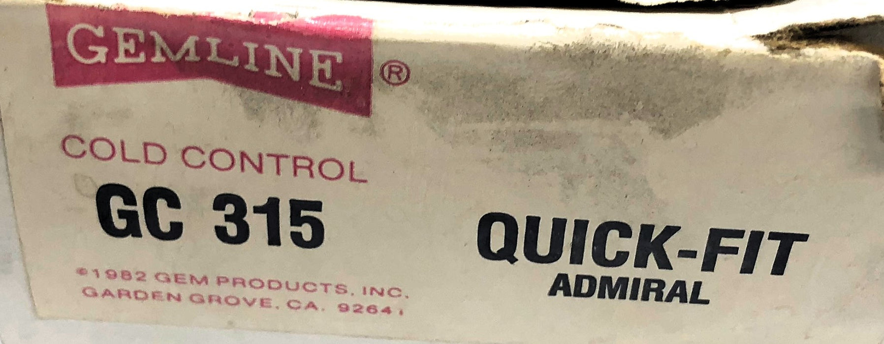 Ranco Gemline Quick-Fit Cold Control K59-P4864 (GC315) NOS
