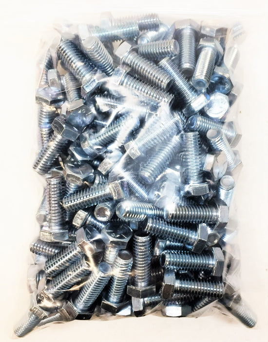 Unbranded 3/8-16 x 1" Zinc Plated Hex Head Cap Screw Bolt [Lot of 175] NOS
