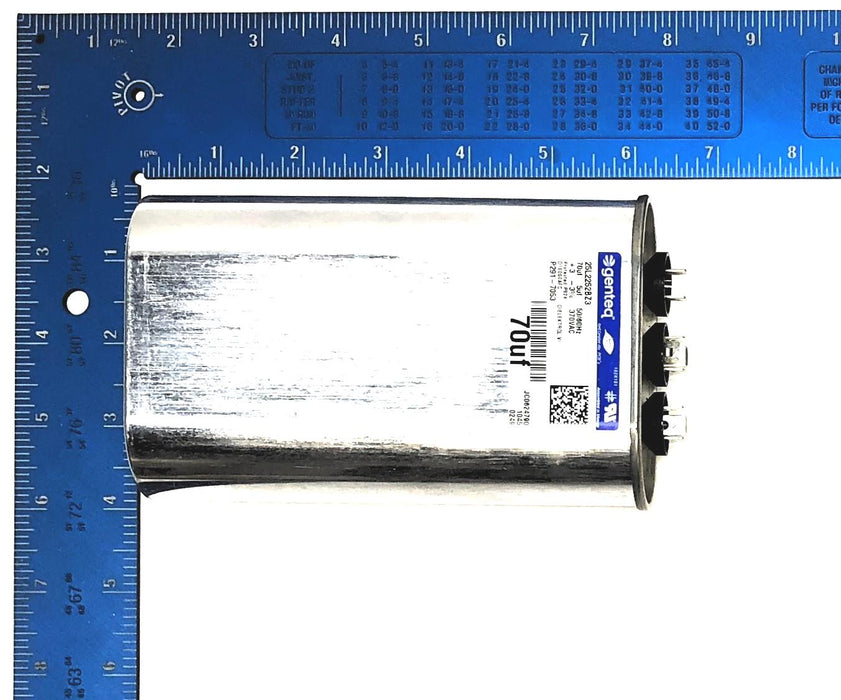 Genteq Totaline 370 Volt 70/5 MFD Dual Capacitor P291-7053 NOS