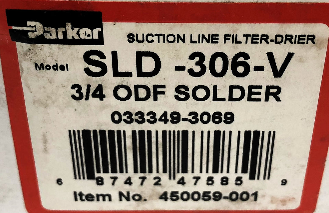 Parker Hannifin Refrigerant Filter-Drier SLD-306-V (033349-3069) NOS