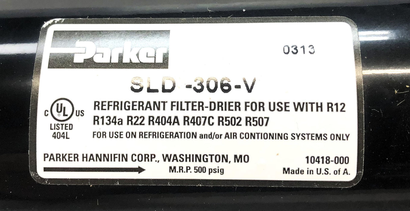 Parker Hannifin Refrigerant Filter-Drier SLD-306-V (033349-3069) NOS