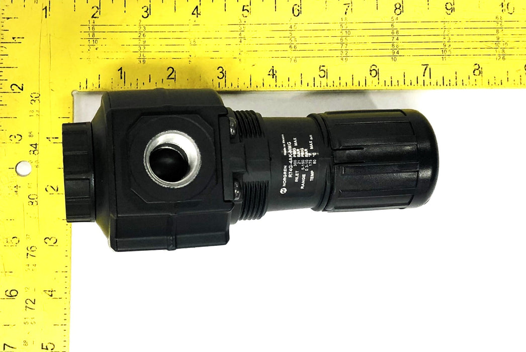 Norgren 1/2 Inch NPT Regulator With Gauge R74G-4AK-NMG NOS