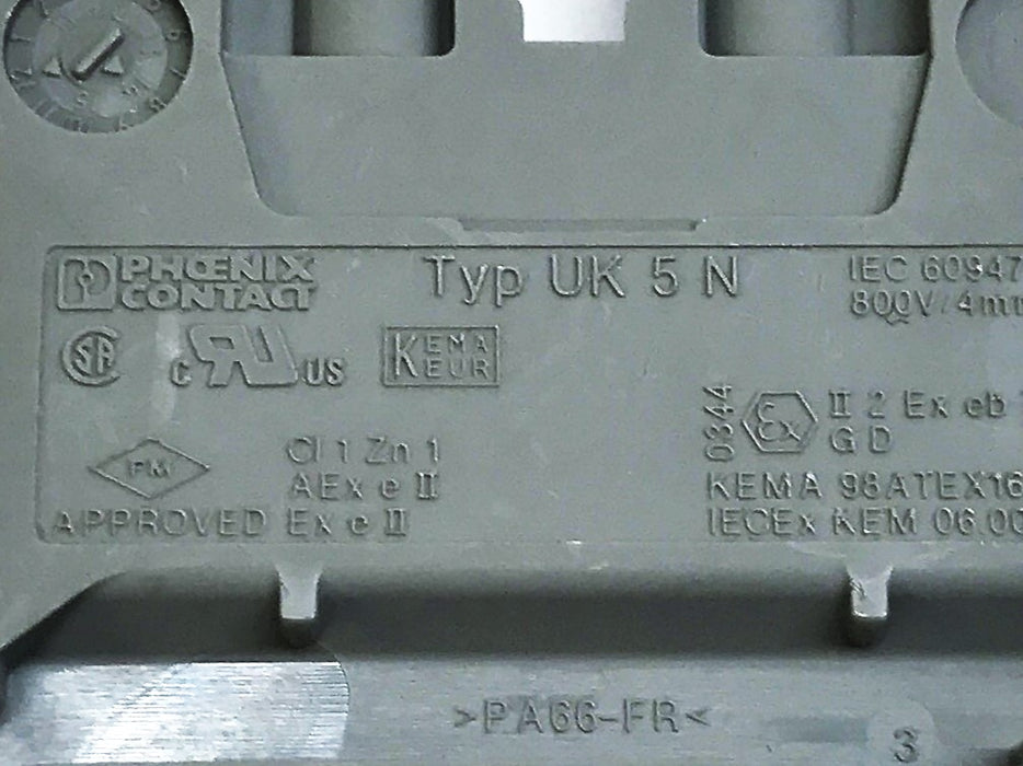 Phoenix Contact Terminal Block UK5N [Lot of 13] NOS