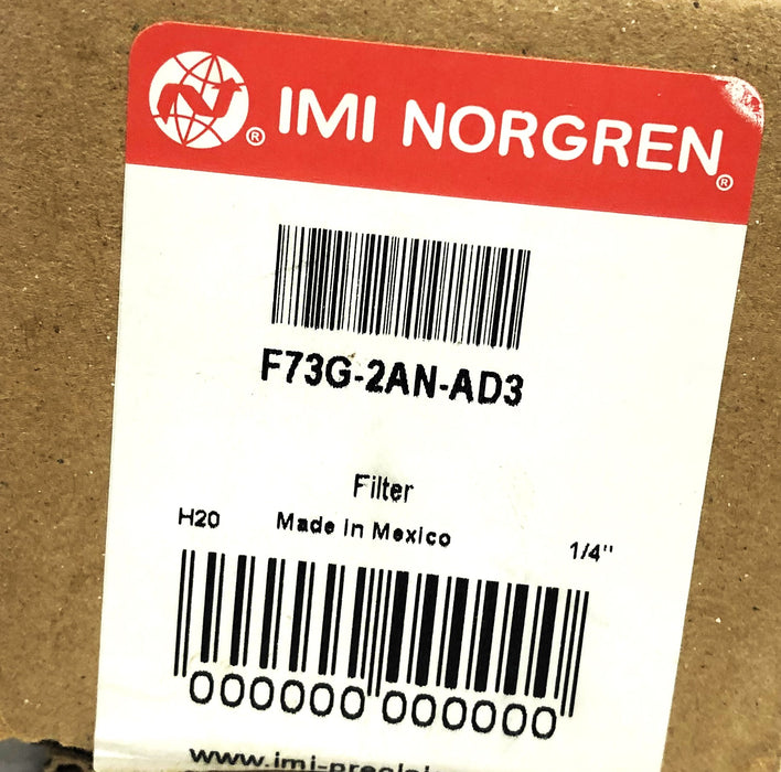 Norgren Excelon 1/4 Inch Filter F73G-2AN-AD3 NOS