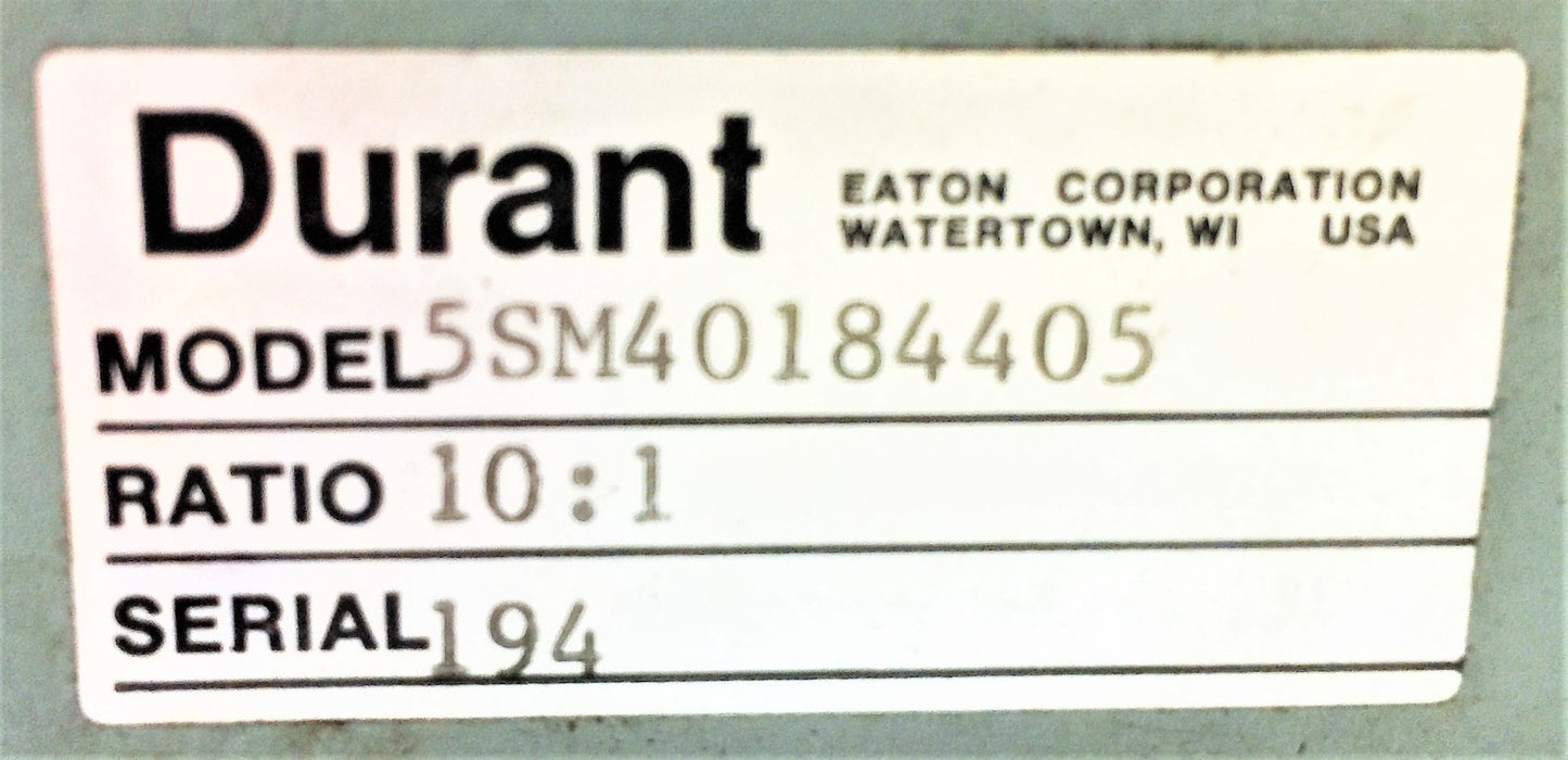 EATON DURANT 5-Digit Mechanical Counter (Ratio 10:1) 5SM40184405 USED