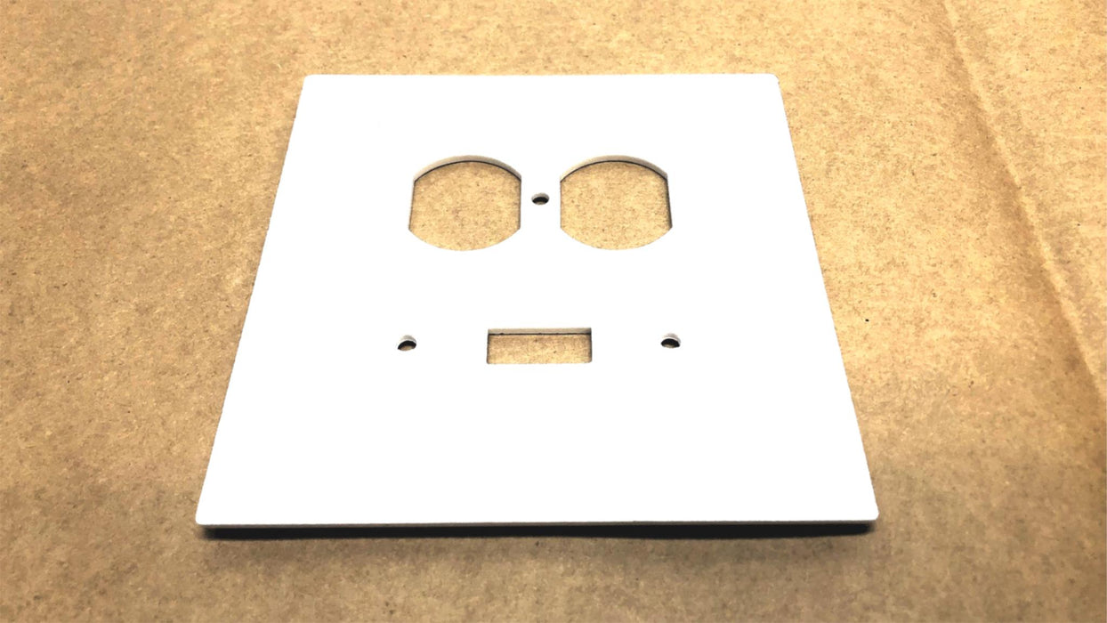 Leviton 2 Gang 1 Toggle White Wallplate 001-88105 (262B) [Lot of 10] NOS