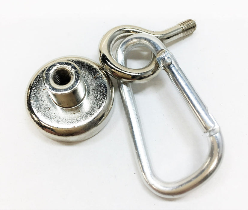 Unbranded 1" Round Neodymium Magnet w/Removable Eye Hook [Lot of 15] NOS