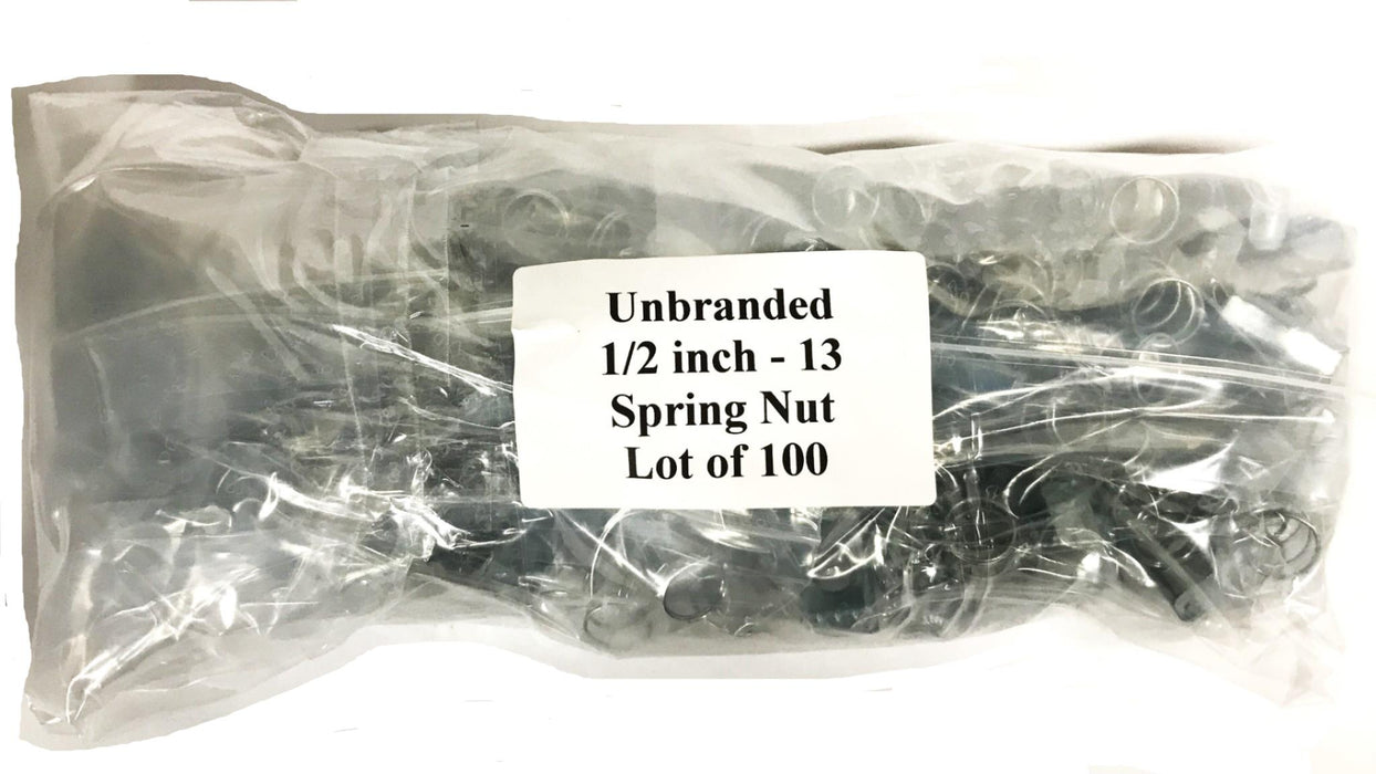 Unbranded 1/2 inch - 13 Spring Nut P1010 [Lot of 100] NOS