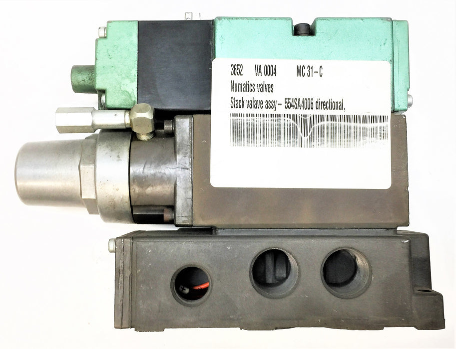 NUMATICS Directional Control Valve Assembly 554SA4006/554RS131J NOS