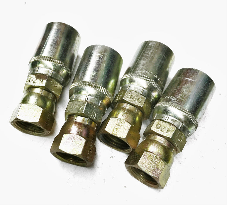 Weatherhead Hydraulic Fitting 08E-470 [Lot of 4] NOS