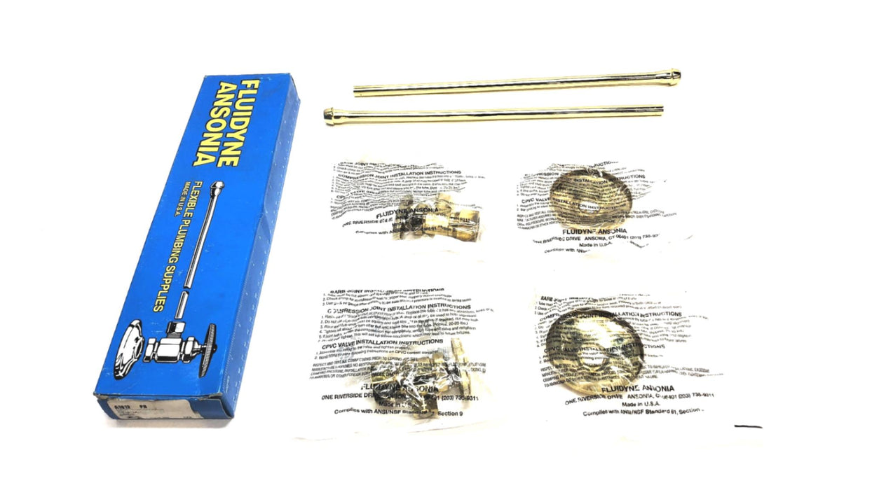 Fluidyne Ansonia PB Toilet Supply Kit A1012 PB (CR1912DL) NOS