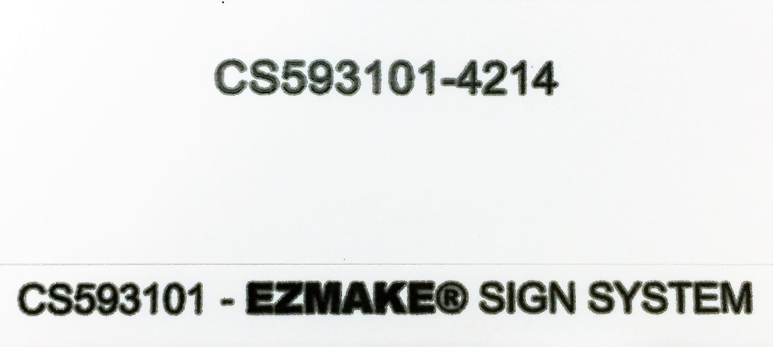EZMake 11" X 8.5" Arc Flash/Shock Hazard PPE Label CS593101[Lot of 12] NOS