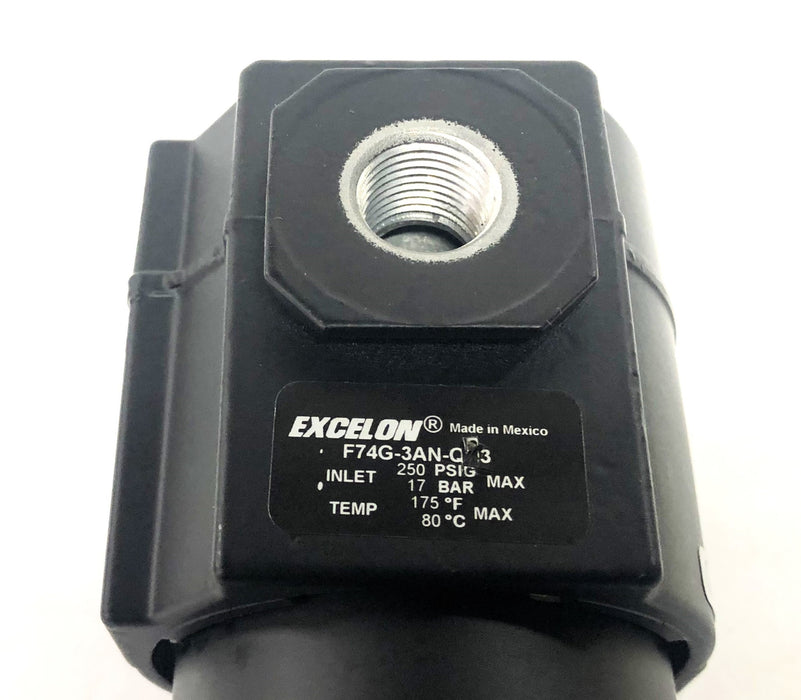 Norgren Excelon 3/8 Inch Pneumatic Filter F74G-3AN-QP3 NOS