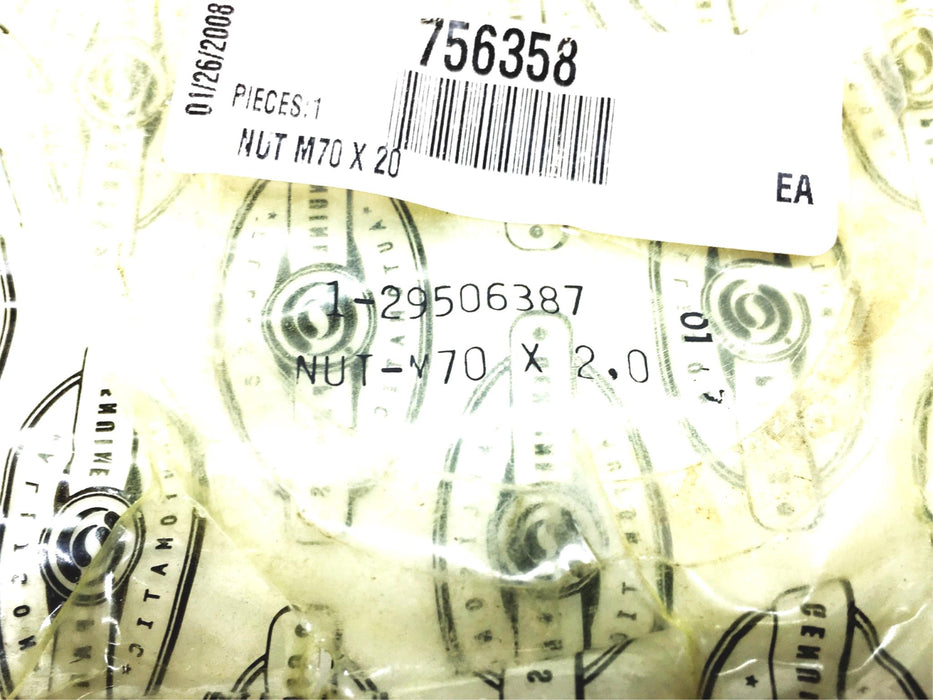 Allison Transmission M70X2.0 Nut 29506387 NOS