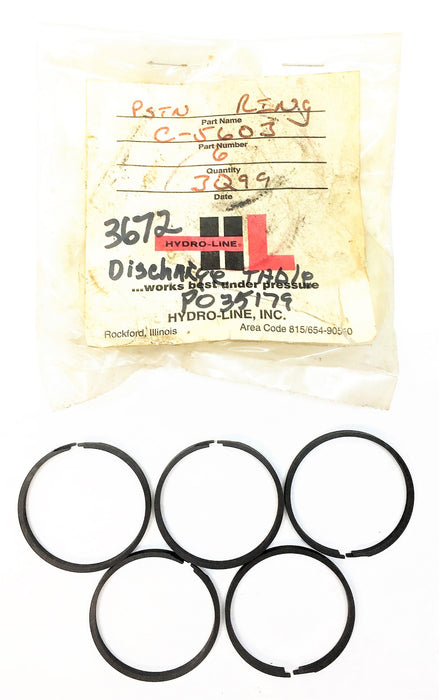 EATON HYDRO-LINE 1-1/2" Cylinder Piston Ring C-5603 [Lot of 5] NOS