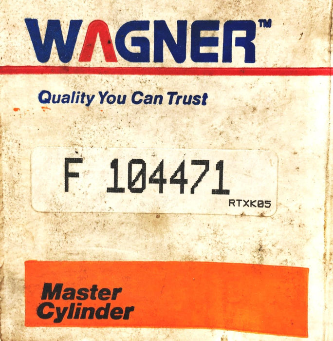 Wagner Brake Master Cylinder F104471 NOS