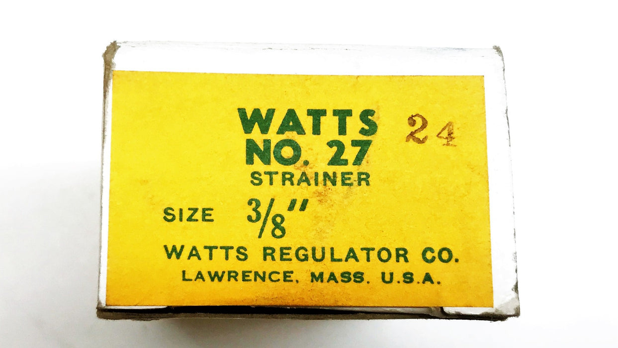 Watts Strainer Valve 27P3 NOS