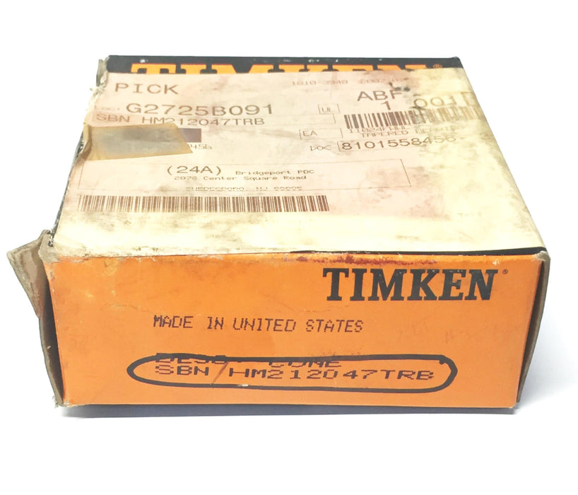 Timken Tapered Roller Bearing HM212047TRB NOS