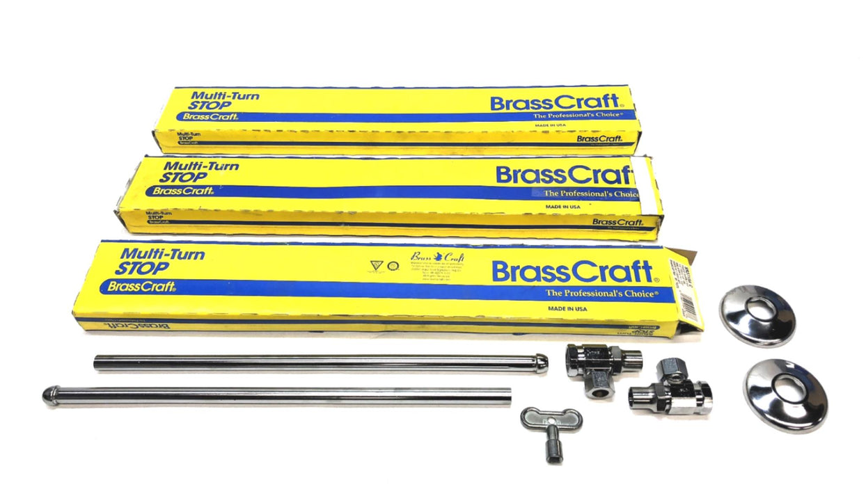 BrassCraft Faucet Supply Kit SR3715AC [Lot of 3] NOS
