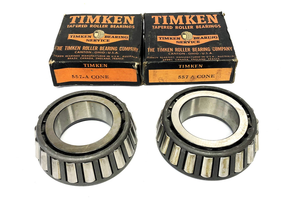 Timken Tapered Roller Bearing Cone 557A [Lot of 2] NOS