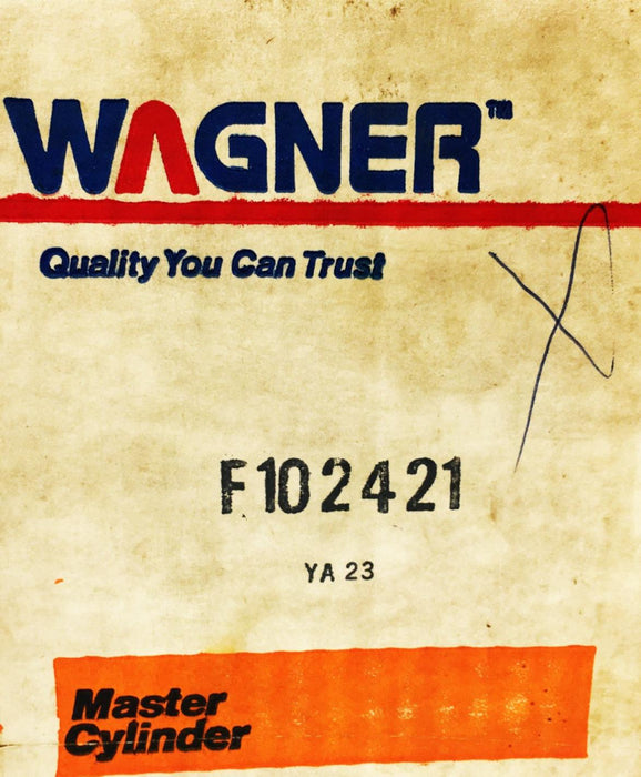 Wagner Brake Master Cylinder F102421 NOS