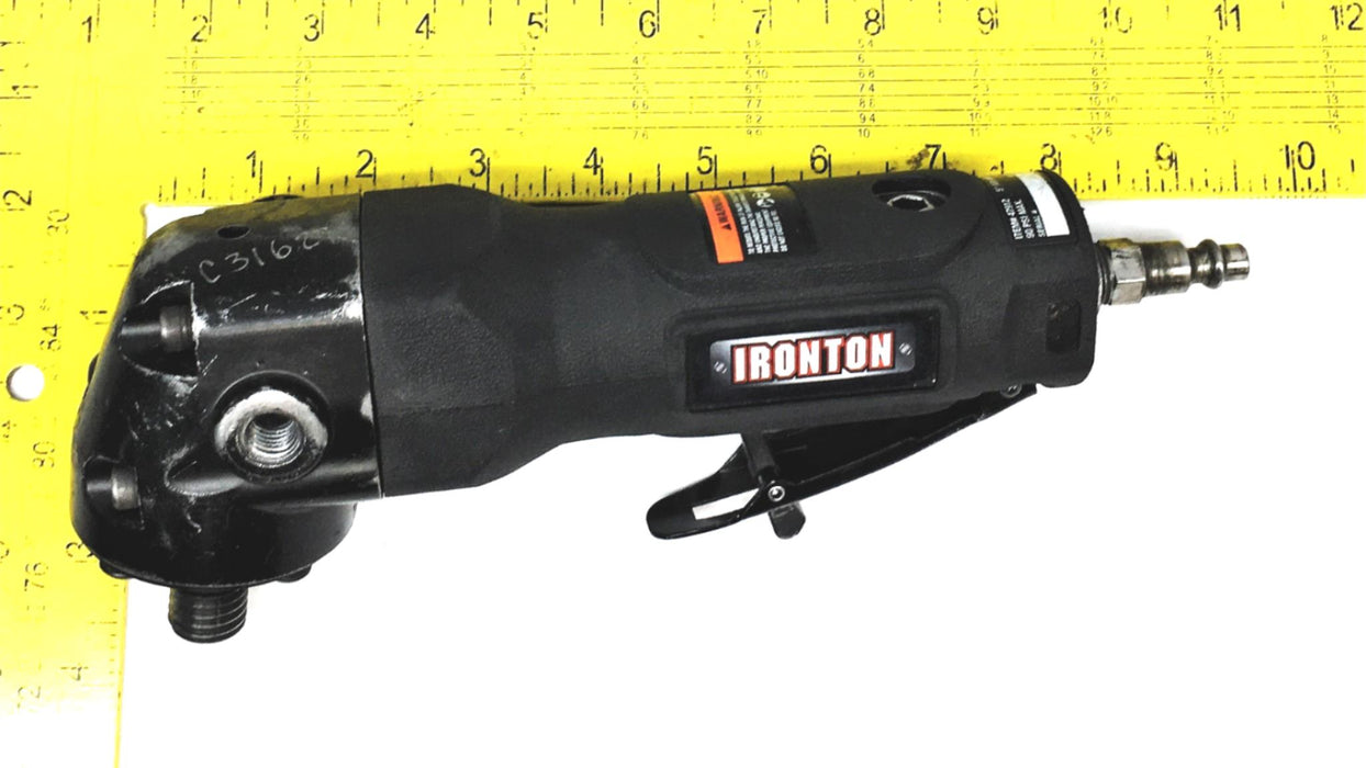 Ironton 5 Inch 90 PSI 10,000 RPM Angle Air Grinder Missing Handle 47912 USED