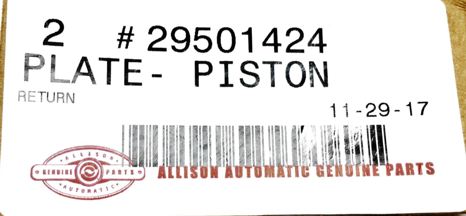 Allison Transmission Piston Return Plate 29501424 NOS