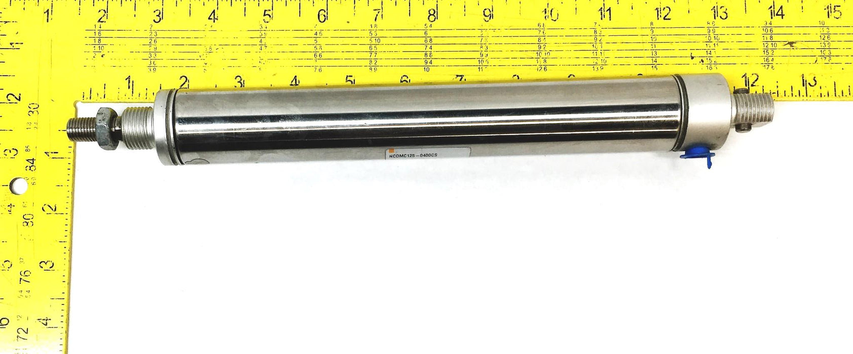 SMC 250PSI 1.70MPa Stainless Steel Cylinder NCDMC125-0400CS NOS