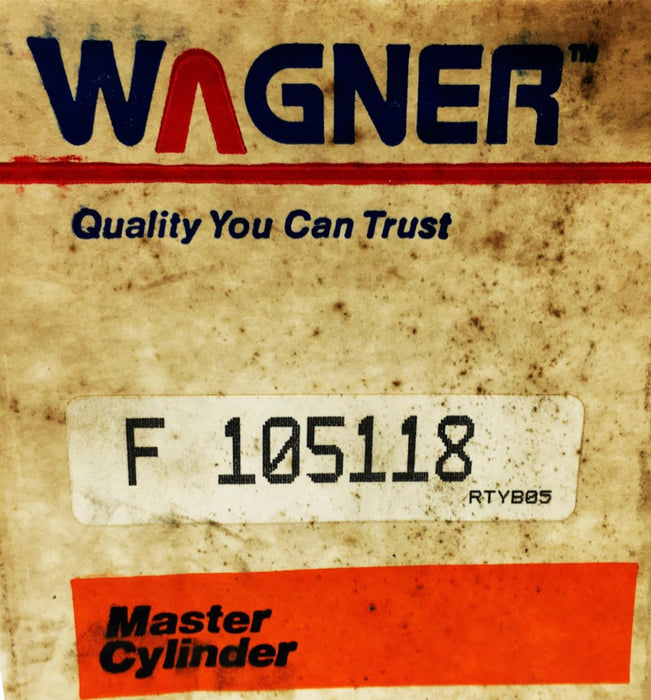 Wagner, Brake Master Cylinder F105118 NOS