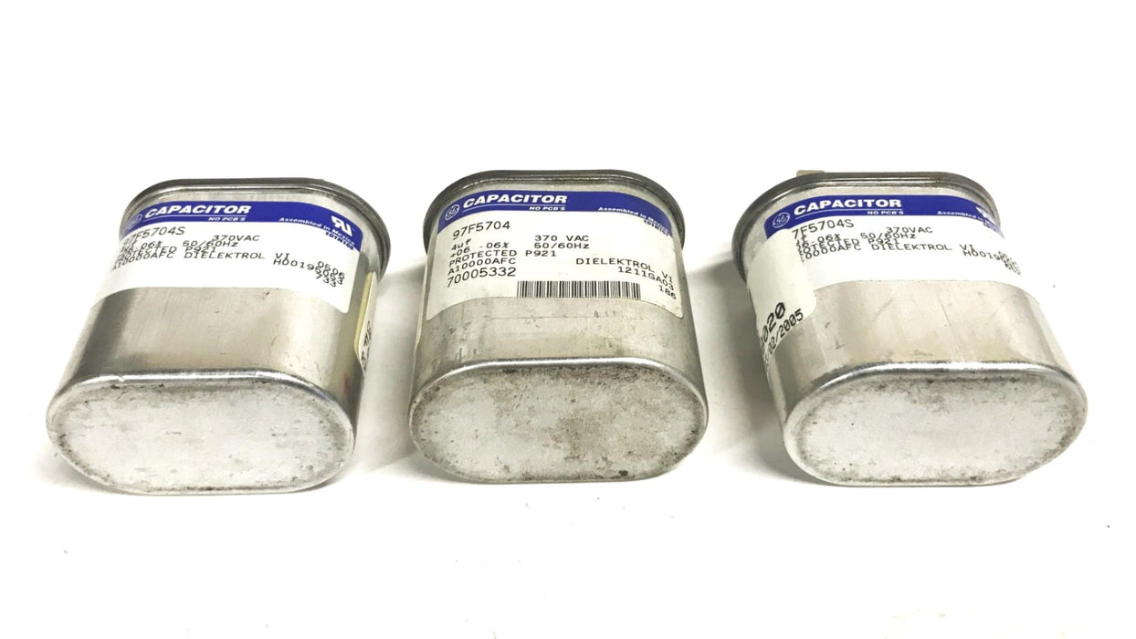 GE Dielektrol 370vac Capacitor Z97F5704 [Lot of 3] NOS