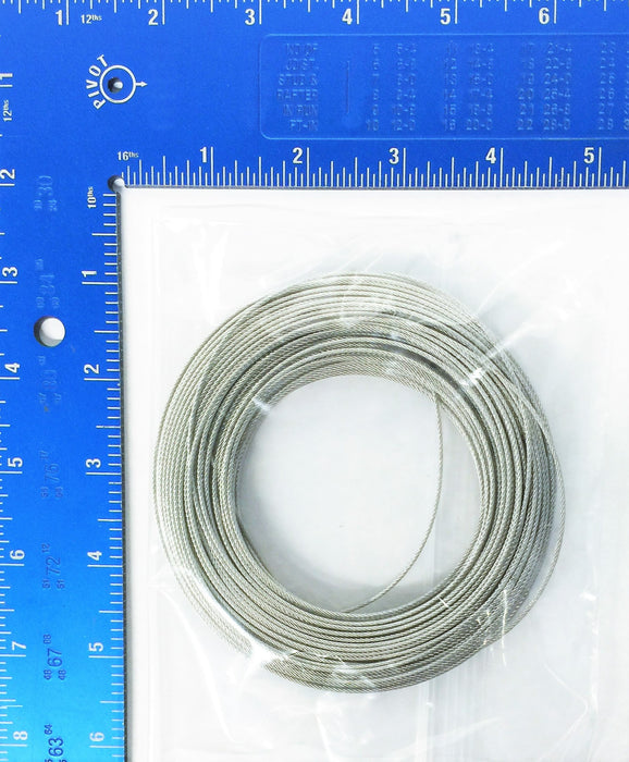 Unbranded 100' Stainless 7X7 Steel Wire Rope Cable NOS