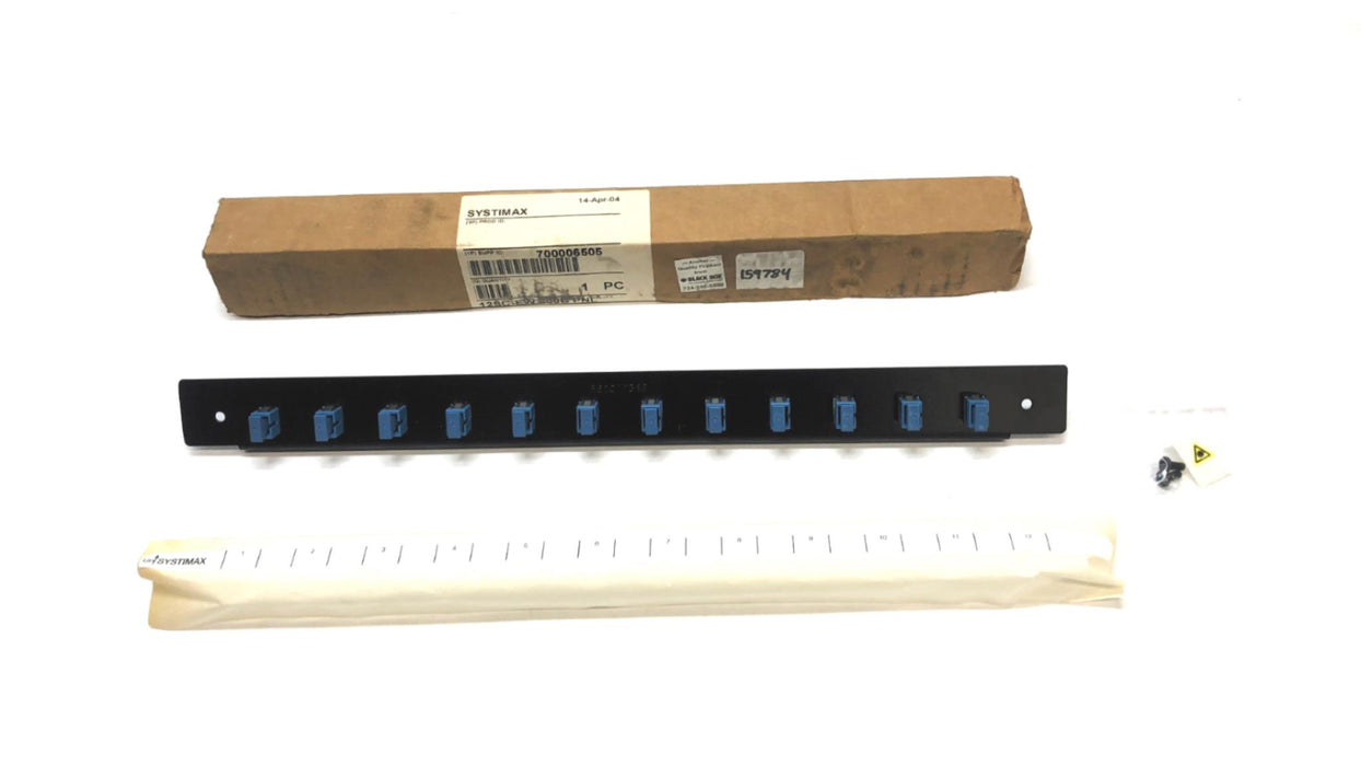 Black Box Systimax 12 Port Fiber Optic Panel 860072362 (700006505) NOS