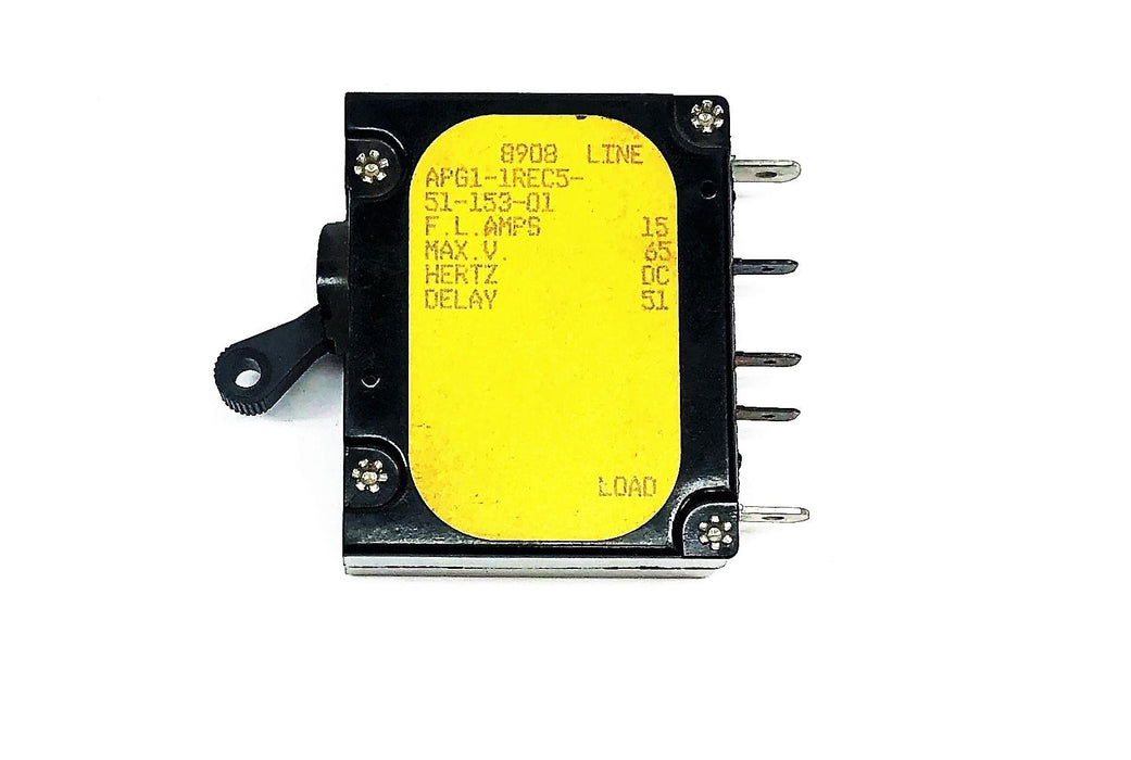 Airpax 8908 Circuit Breaker APG1-1REC5-51-153-01 (3,251,232) NOS