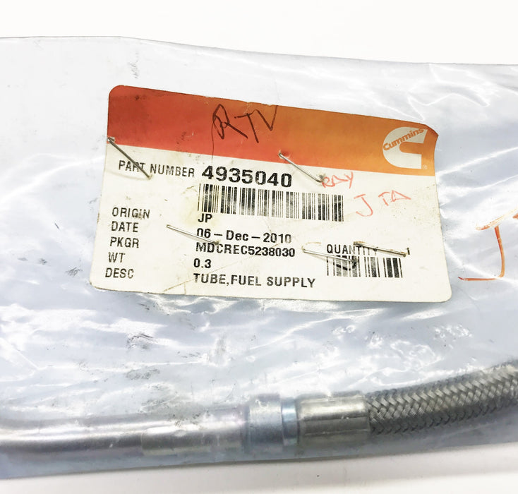 Cummins OEM Fuel Supply Tube 4935040 NOS