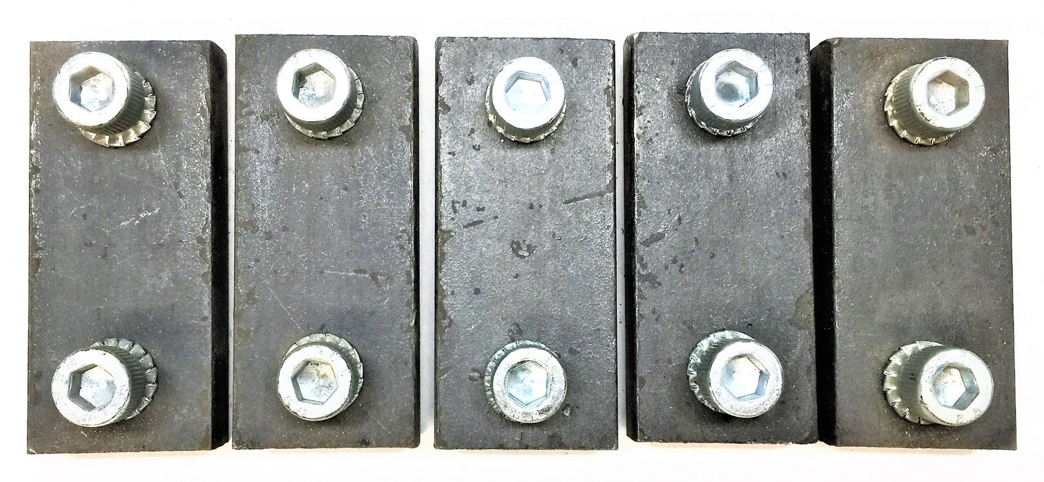 UNBRANDED 3-1/2" x 1-1/2" x 1/2" Steel Mounting Bracket Plate [Lot of 5] NOS