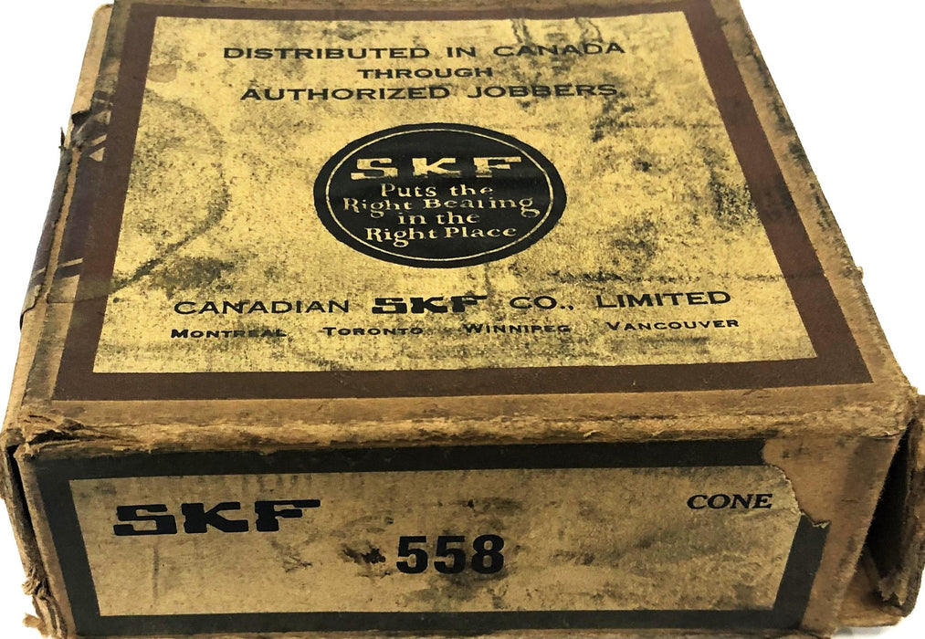 SKF Tapered Roller Bearing Cone 2K-558 NOS
