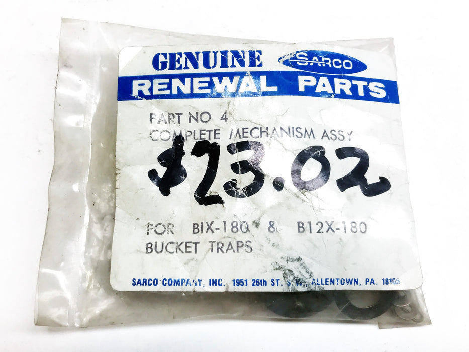 Sarco Complete Mechanism Assembly Part No. 4 NOS