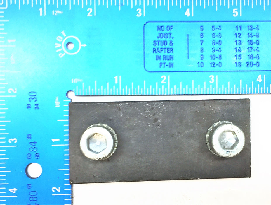 UNBRANDED 3-1/2" x 1-1/2" x 1/2" Steel Mounting Bracket Plate [Lot of 5] NOS