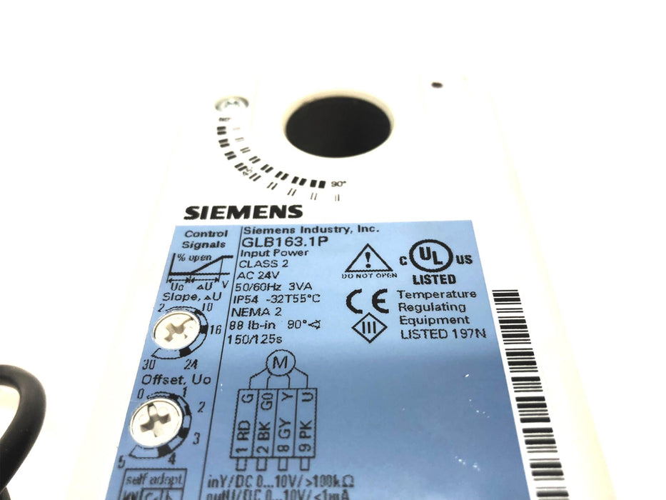 Siemens 24V 50/60HZ 3VA Actuator GLB163.1P (16521032) NOS