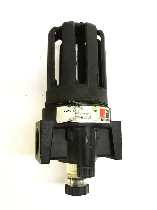 Ross Controls 1/2 inch Lubricator Auto Drain and Outside Cage 5112B4007 USED