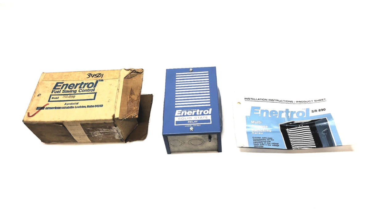 Enertrol 120V 50/60HZ Solid State Relay SR-890 NOS