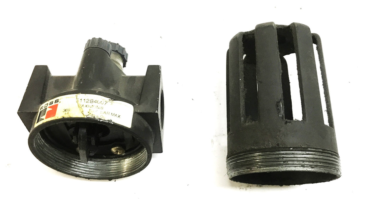 Ross Controls 1/2 inch Lubricator Auto Drain and Outside Cage 5112B4007 USED