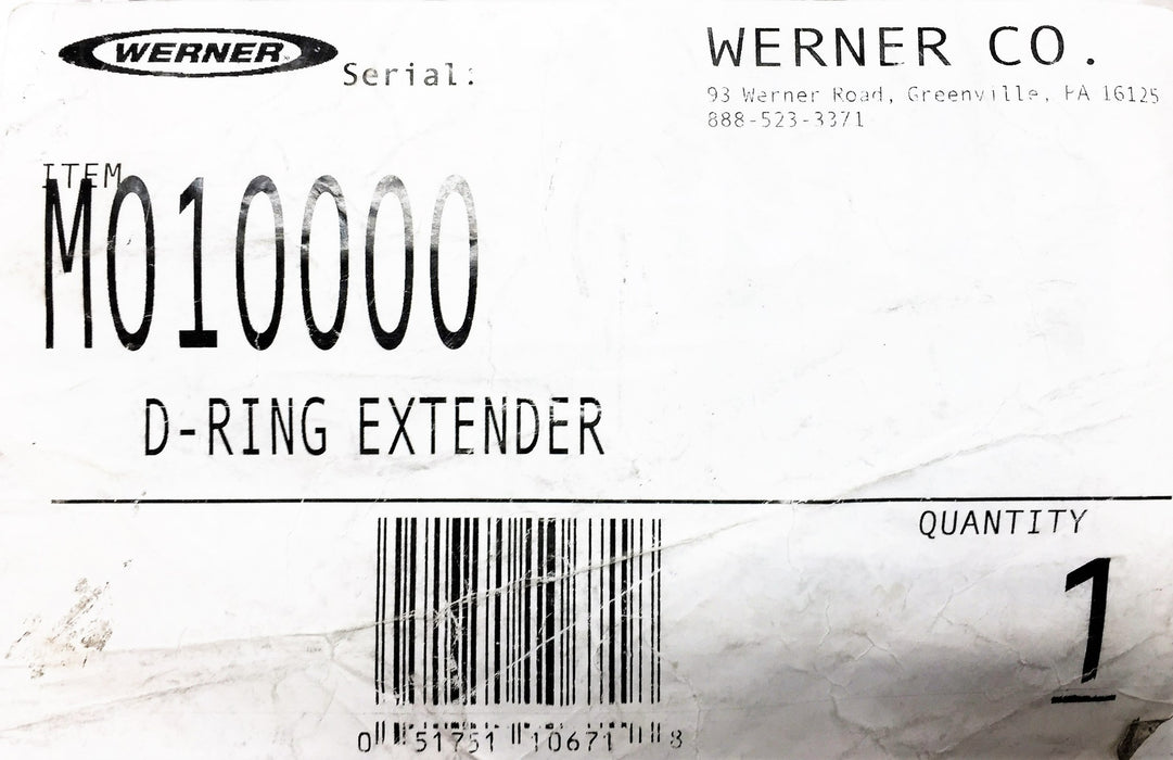 Werner D-Ring Extender M010000 NOS