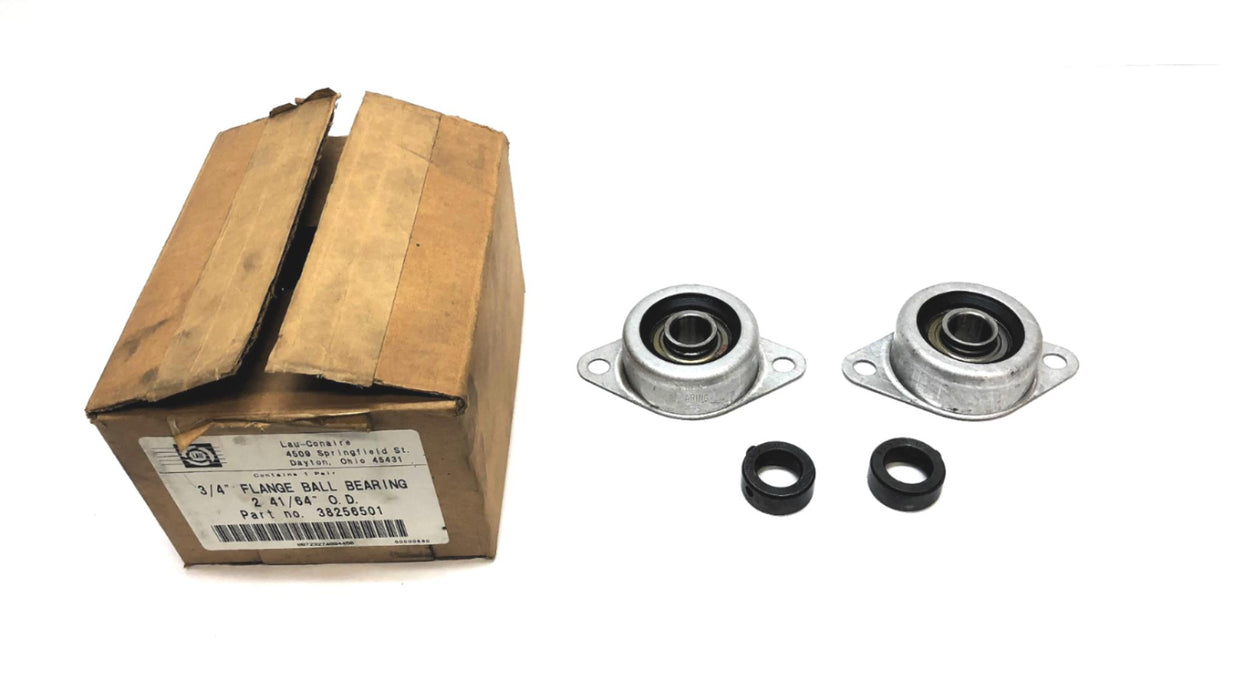 Lau-Conaire (1) Pair Of 3/4" Flange Ball Bearings 38256501 NOS