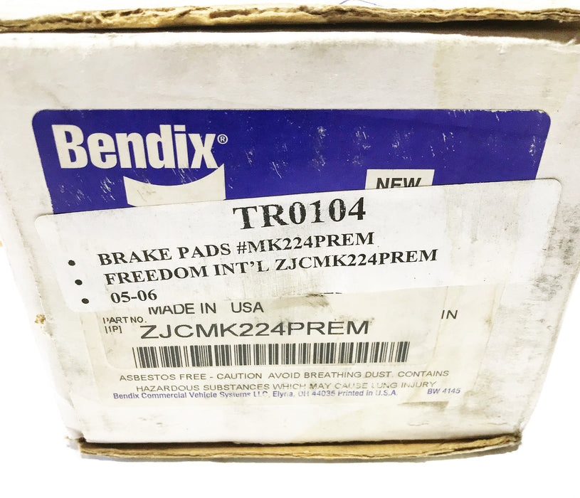 Bendix Brake Pad Set ZJCMK224PREM NOS