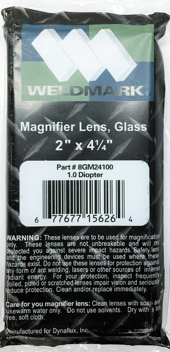 Weldmark 1.0 Diopter Magnifying Glass Lens 8GM24100 [Lot of 2] NOS