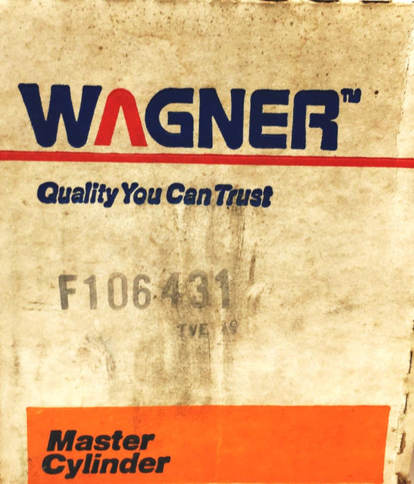 Wagner Brake Master Cylinder F106431 NOS