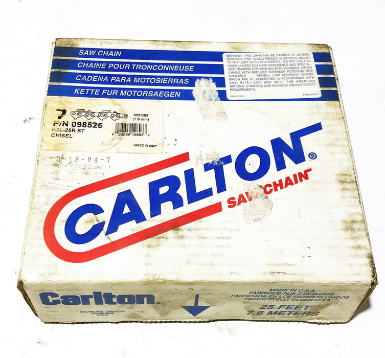 Carlton 25 Foot Chainsaw Chain 098-525 NOS