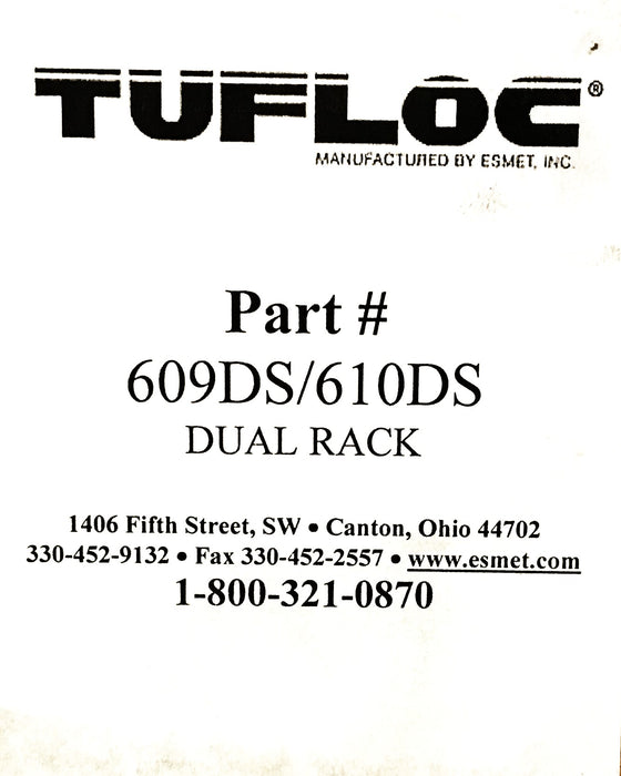 Tufloc Duel Gun Vertical Mount Vehicle Rack with Electrical Switch 609DS NOS