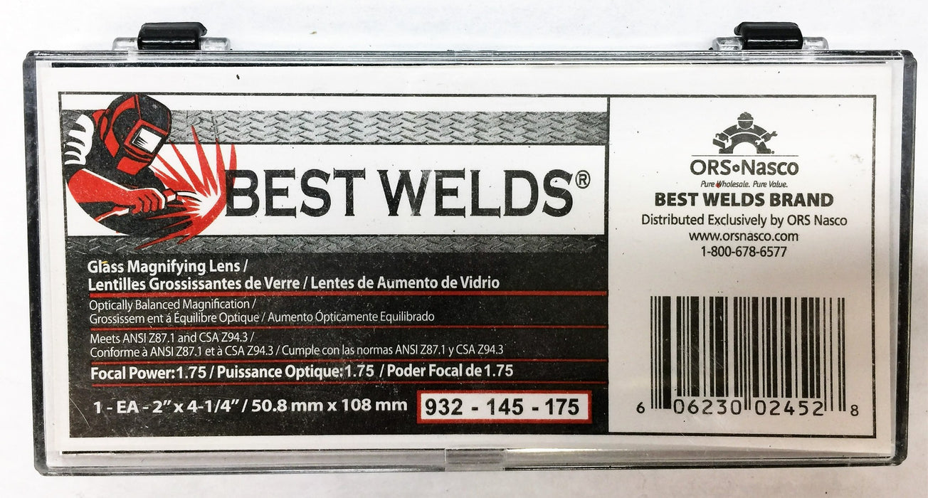 Best Welds 1.75 Focal Power Glass Magnifying Lens 932-145-175 [Lot of 3] NOS